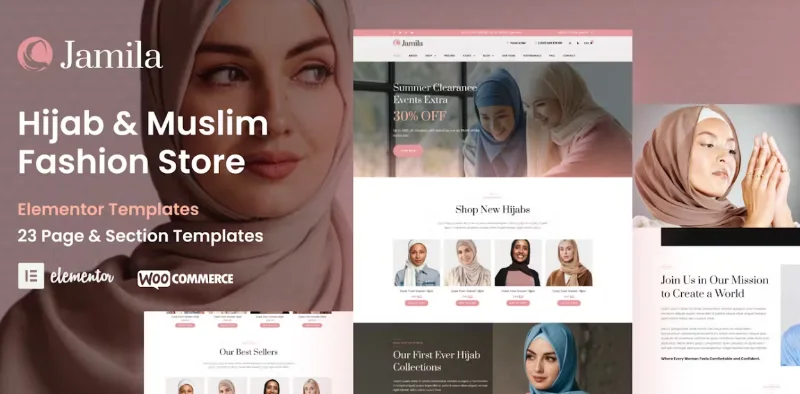 Jamila – Hijab & Muslim Fashion Store Elementor Pro Template