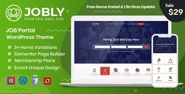 Jobly – Career Builder WordPress Theme
