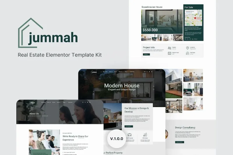 Jummah – Real Estate Elementor Template