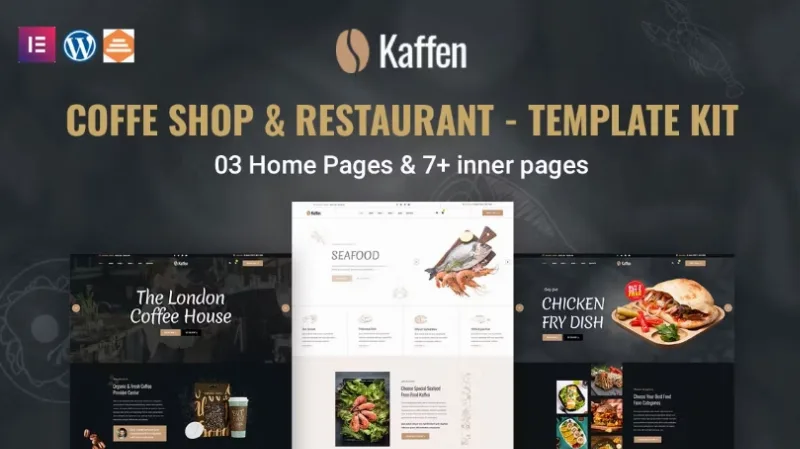 Kaffen – Coffe Shop & Restaurant Elementor Template