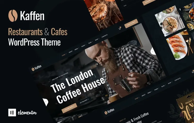 Kaffen – Restaurant & Coffee Shop WordPress Theme
