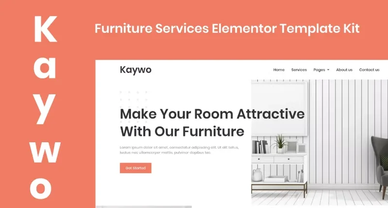 Kaywo – Furniture Services Elementor Template