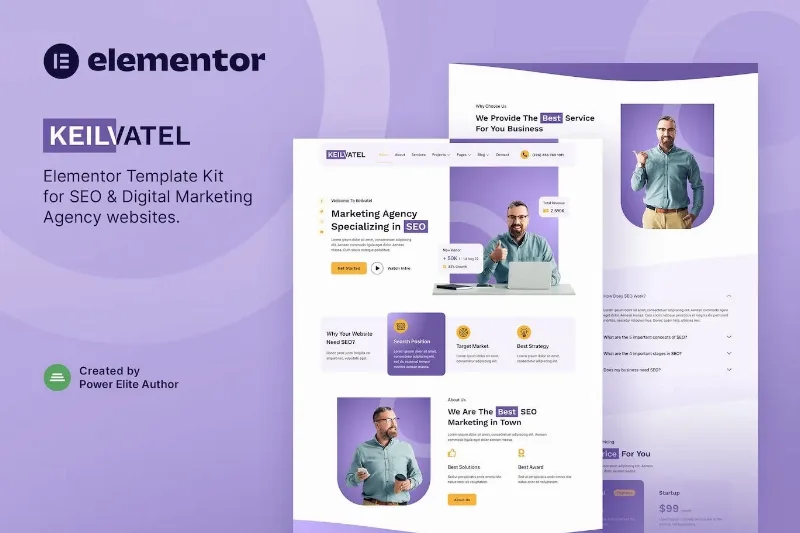 Keilvatel – SEO & Digital Marketing Agency Elementor Template