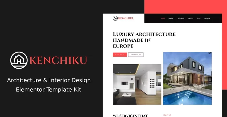 Kenchiku – Architecture & Interior Design Elementor Template