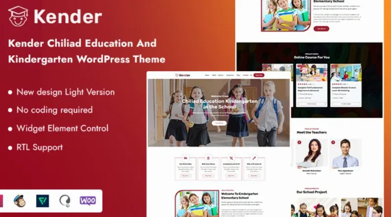 Kender – Chiliad Education And Kindergarten WordPress Theme