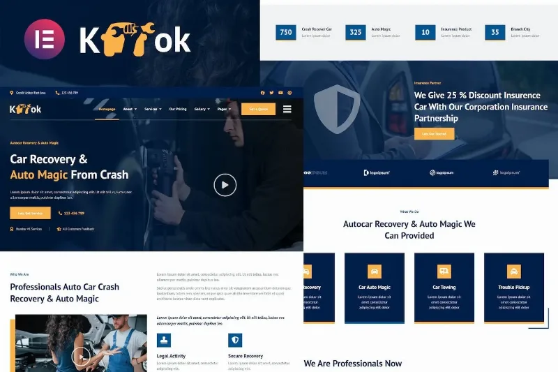 Ketok – Auto Detailing & Repair Business Elementor Pro Template