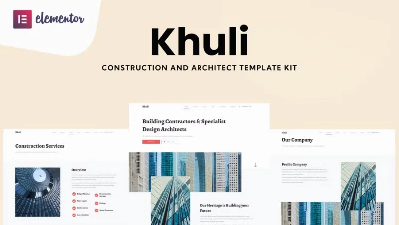 Khuli – Construction & Architecture Elementor Template
