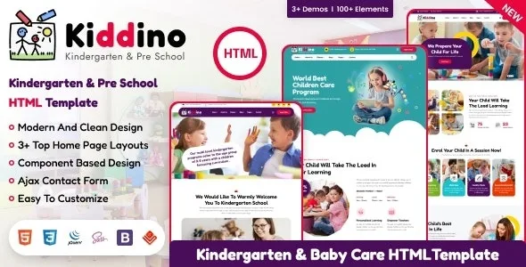 Kiddino – Kids & Kindergarten WordPress Theme