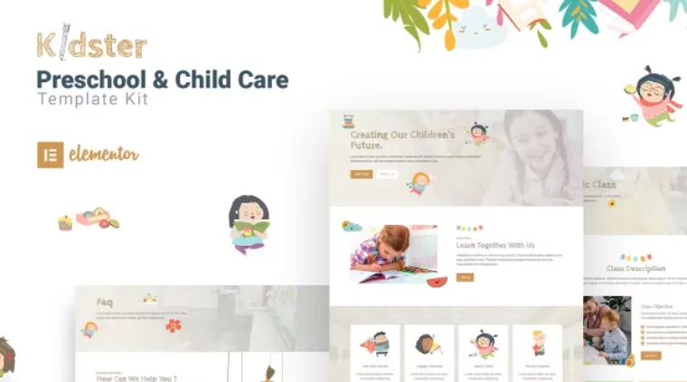 Kidster – Preschool & Childcare Elementor Template
