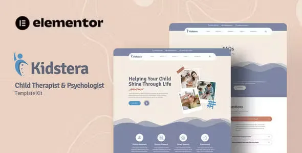 Kidstera Child Therapist Elementor Template Kit