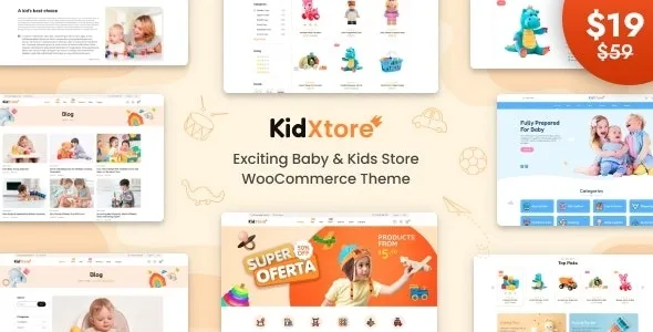 KidXtore – Baby Shop and Kids Store WooCommerce Theme