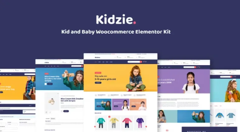 Kidzie – Baby & Kids E-Commerce Elementor Template