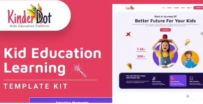 Kinderdot – Kindergarten & Pre-School Elementor Template