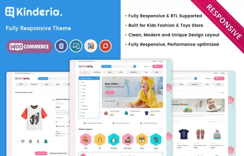 Kinderia – The Mega Kids Fashion Store WooCommerce Theme