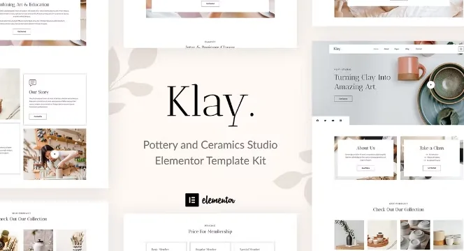 Klay – Pottery and Ceramics Studio Elementor Template