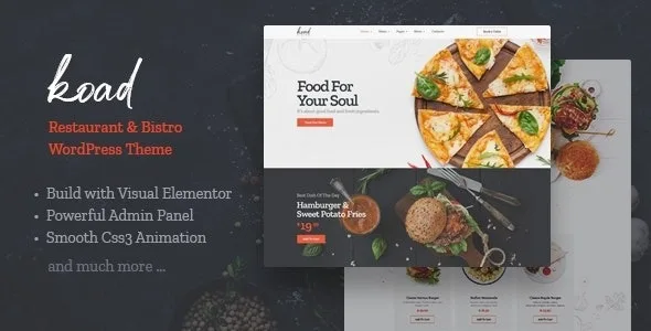 Koad – Restaurant & Bistro WordPress Theme