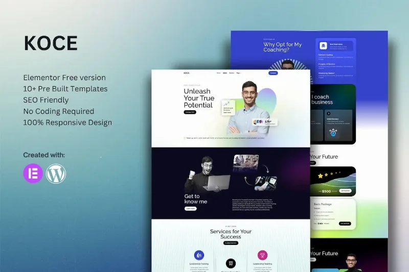 Koce – Life Coach & Motivator Elementor Template