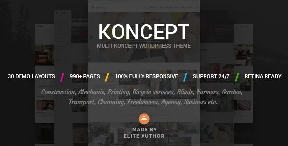 Koncept – Responsive Multi-Concept Wordpress Theme