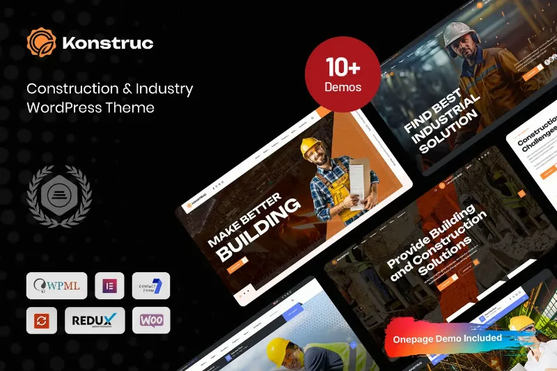 Konstruc - Construction & Industry WordPress Theme