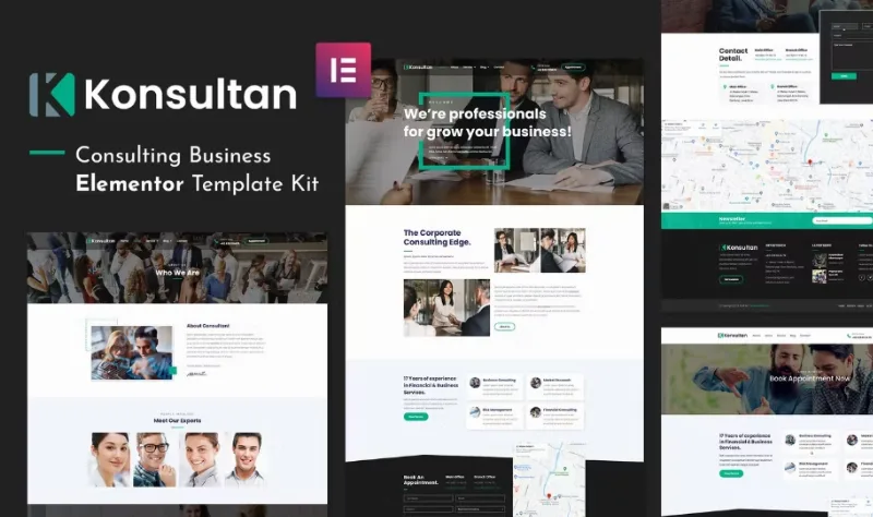 Konsultan – Consulting Business Elementor Template Kit