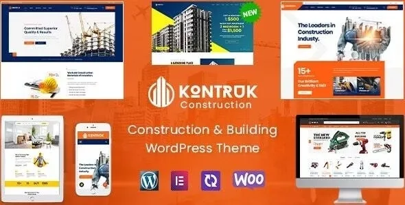 KonTruk – Construction & Building Elementor WordPress Theme