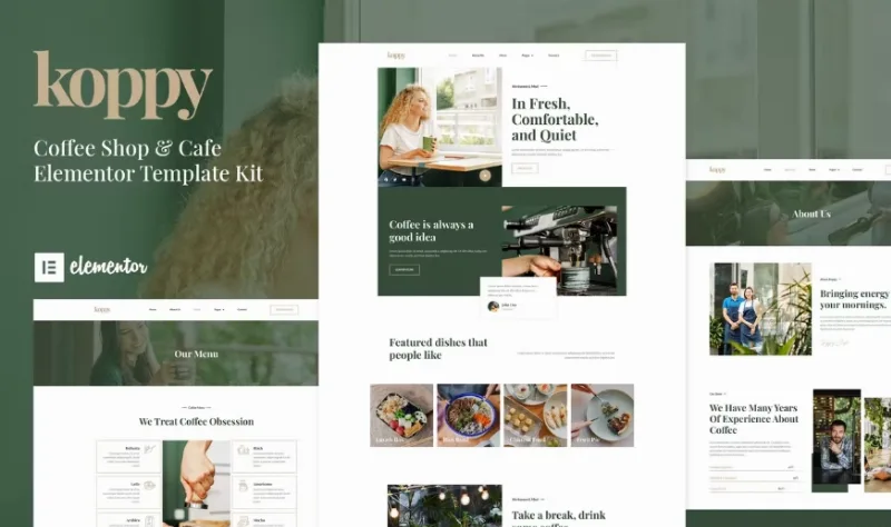 Koppy – Coffee Shop & Cafe Elementor Template