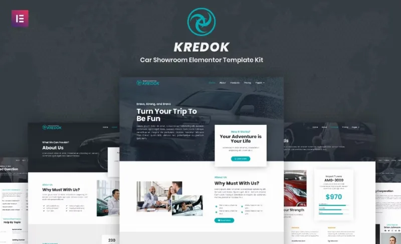 Kredok – Car Showroom Elementor Template