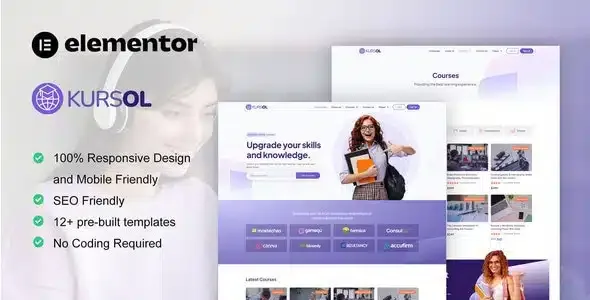 Kursol Online Course and Education Elementor Kit