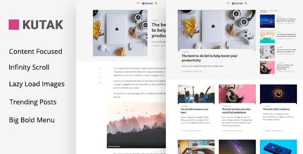 Kutak – Minimal Blog WordPress Theme