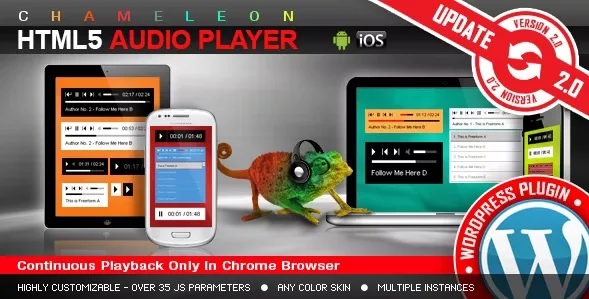 LambertGroup - Chameleon HTML5 Audio Player With/Without Playlist