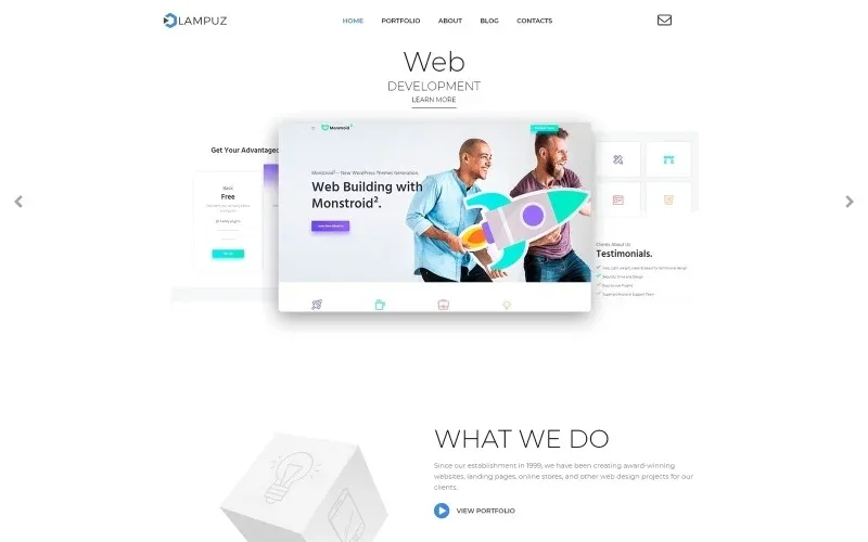 Lampuz – Web Development Multipurpose Animated WordPress Elementor Theme WordPress Theme