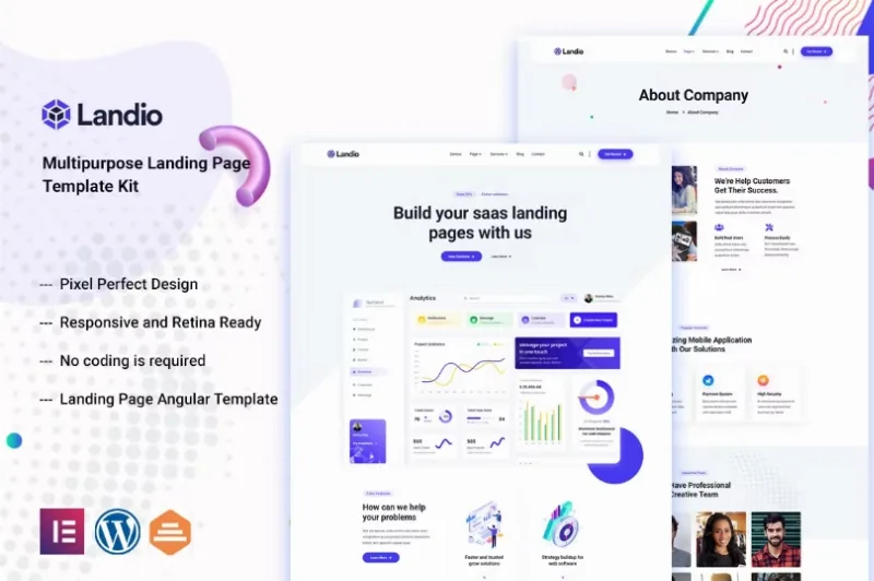 Landio – Multipurpose Elementor Template