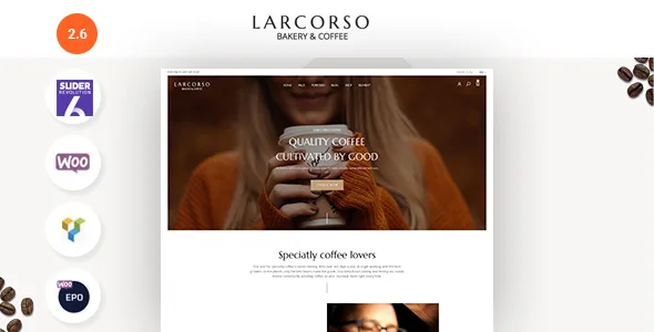 Larcorso – Coffee Shop WooCommerce Theme