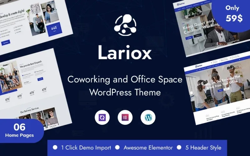Lariox – Corporate and Business WordPress Theme