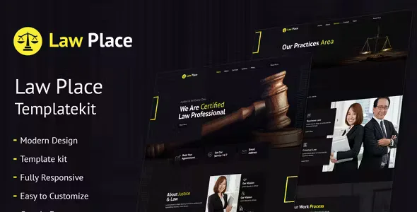 Law Place Legal and Law Elementor Template Kit