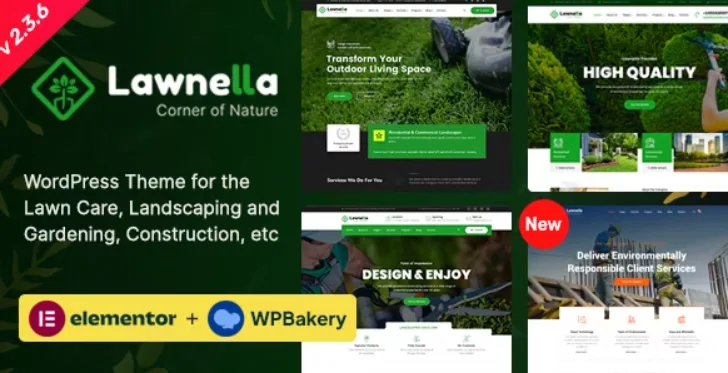 Lawnella – Gardening & Landscaping WordPress Theme