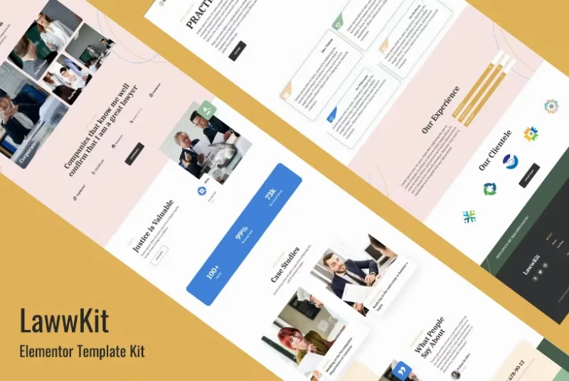 Lawwkit – Legal Practice Elementor Template