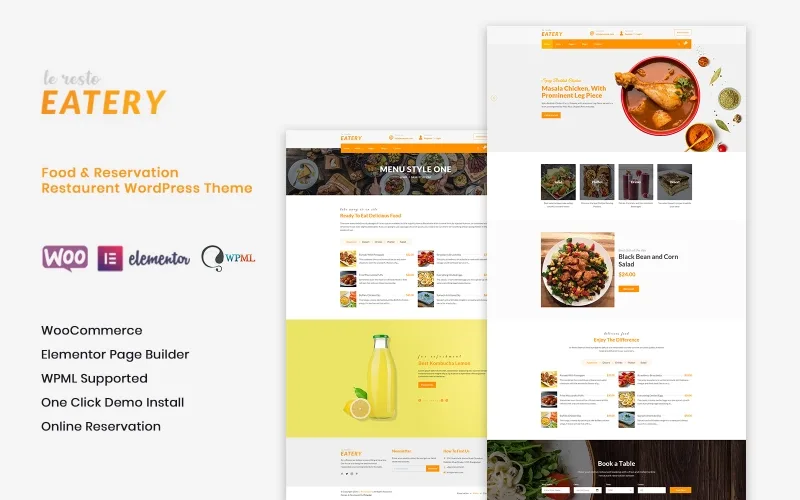 Le Resto – Restaurant WordPress Theme