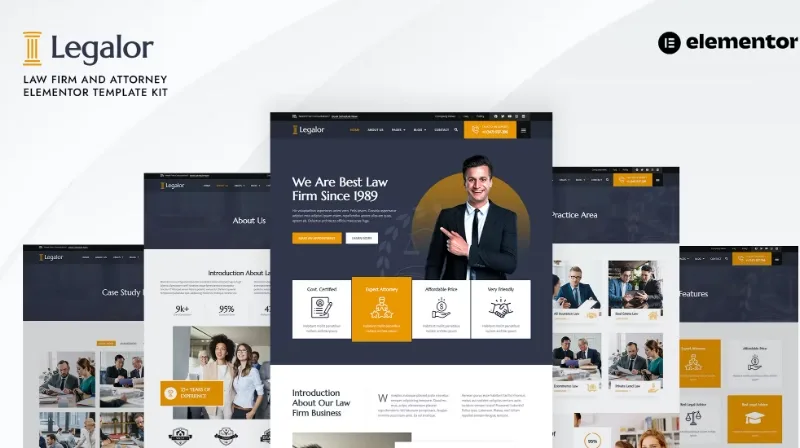Legalor – Law Firm & Attorney Elementor Template