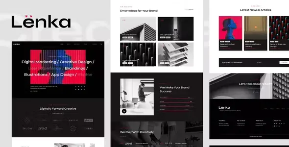 Lenka Digital Agency Elementor Template Kit