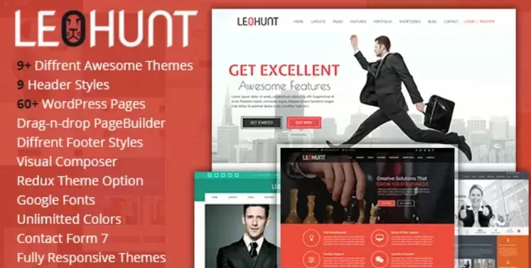 LeoHunt – Responsive MultiPurpose WordPress Theme