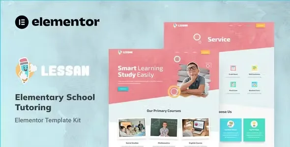 Lessan School Tutoring Elementor Template Kit