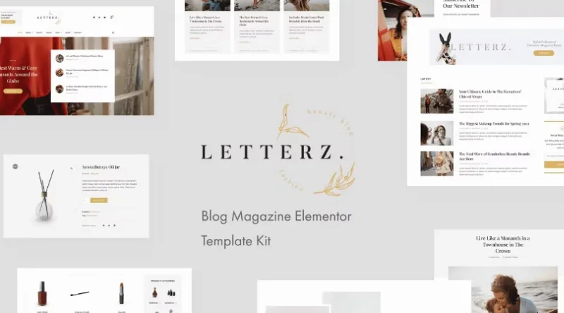 Letterz – Blog Magazine Elementor Template
