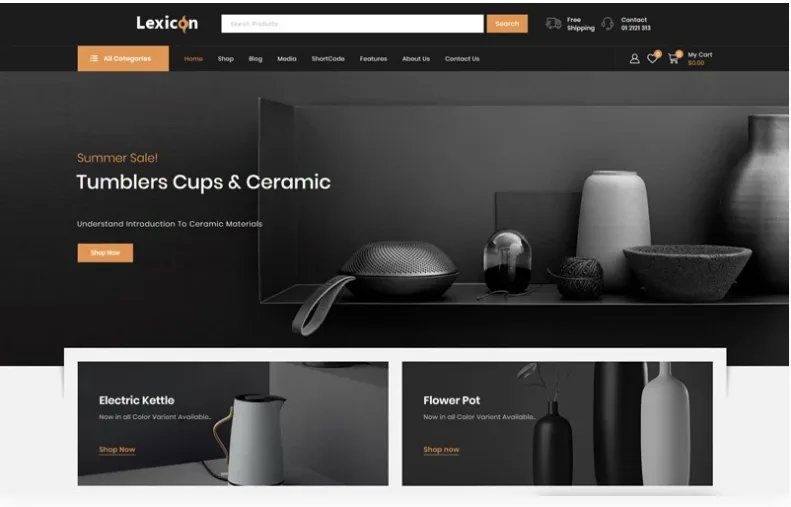Lexicon – Art and Gallery Shop WooCommerce Theme