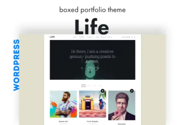 Life – Boxed Portfolio WordPress Theme