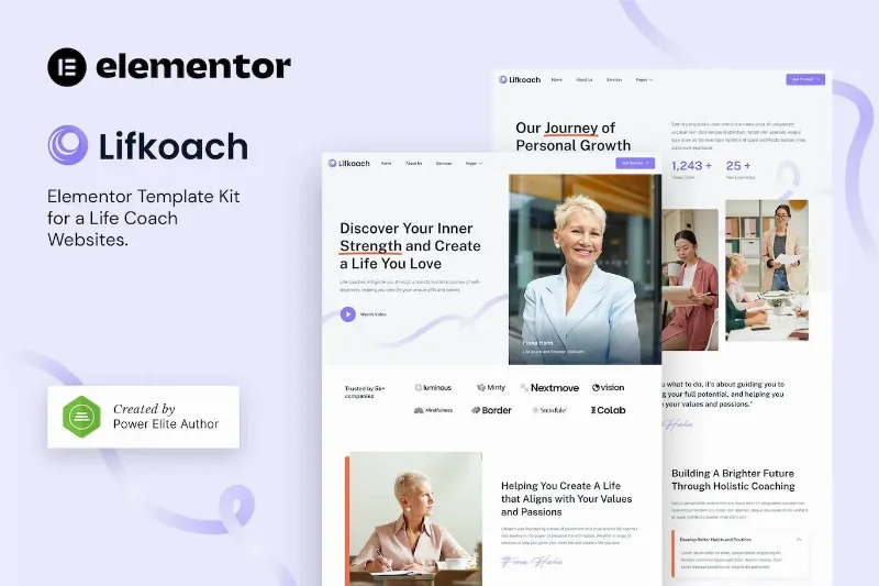 Lifkoach – Life Coach & Mentor Elementor Template