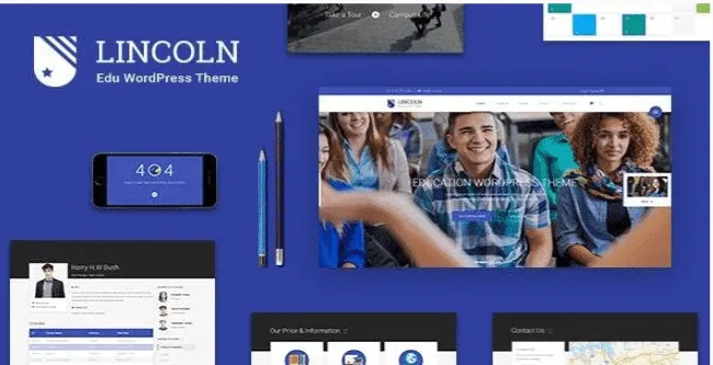 Lincoln – Education Material Design WordPress Theme