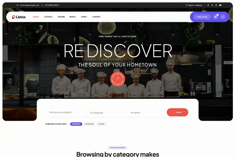 Listox - Directory Listing WordPress Theme