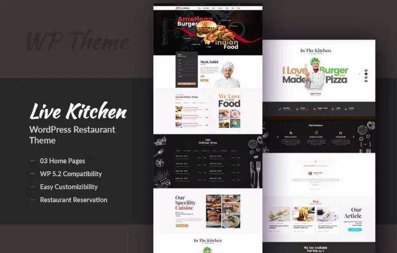 Livekitchen – Modern WordPress Theme