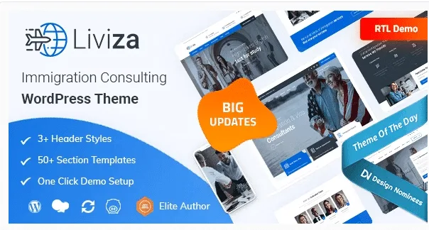 Liviza – Immigration Consulting WordPress Theme